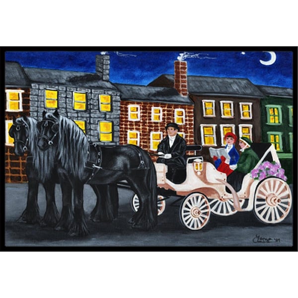 Carolines Treasures City Carriage Ride Horse Indoor or Outdoor Mat- 24 x 36 AMB1409JMAT - main